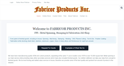 Desktop Screenshot of fabricorproducts.com