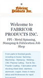 Mobile Screenshot of fabricorproducts.com